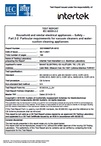 CB Report- intertek