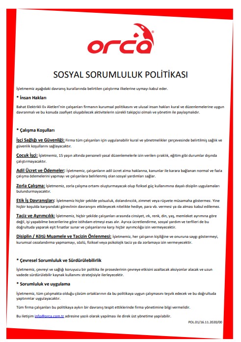 Sosyal Sorumluluk Politikası